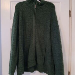 Natural Reflections Forest Green Fleece Jacket